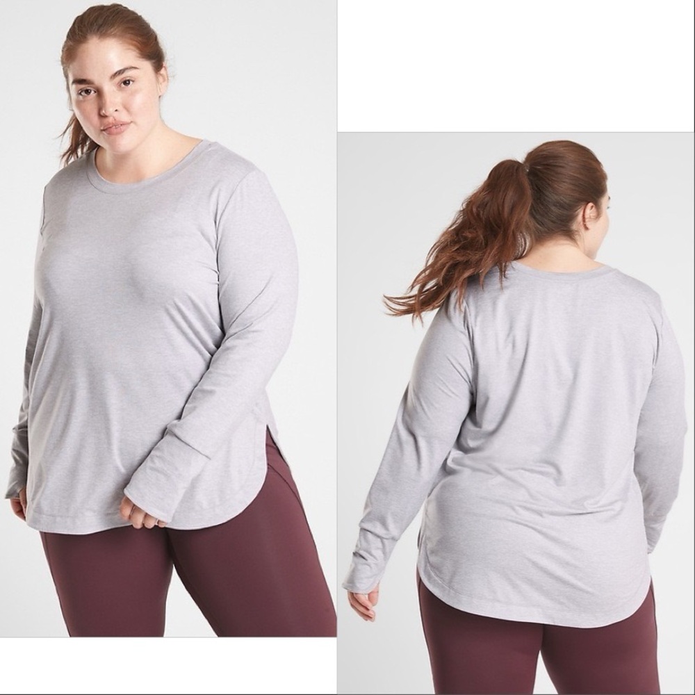 Athleta Gray Uptempo Top